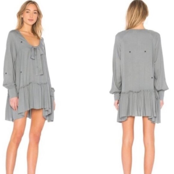 Wildfox Couture Revolve Scattered Star Embroidery Mini Dress - Picture 14 of 14